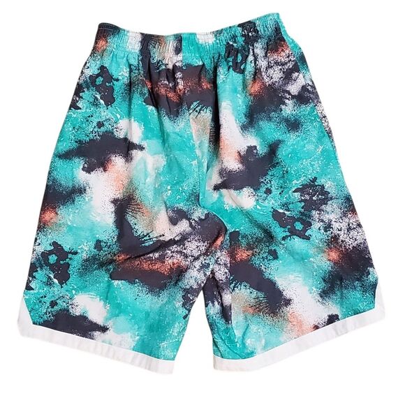 Reebok Boy's Sz 14/16 Athletic All Over Splatter Print Shorts - Picture 2 of 5